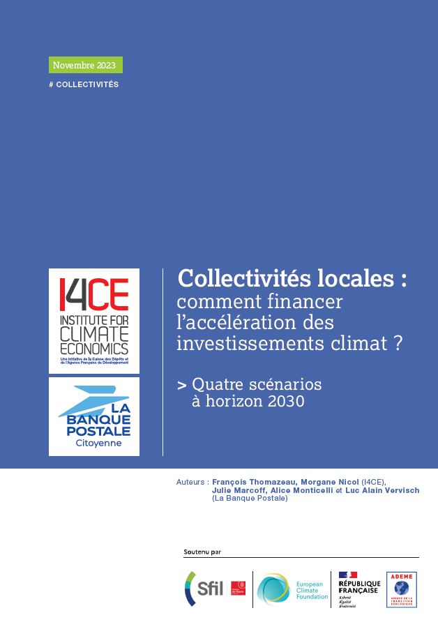 Collectivités locales : comment financer l’accélération des investissements climat ? – I4CE