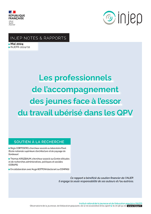 Les professionnels de l’accompagnement des jeunes face à l’essor du travail ubérisé dans les QPV – INJEP