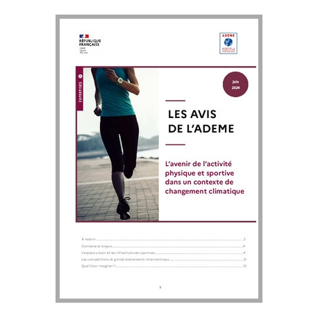 L’avenir de l’activité physique et sportive dans un contexte de changement climatique – ADEME